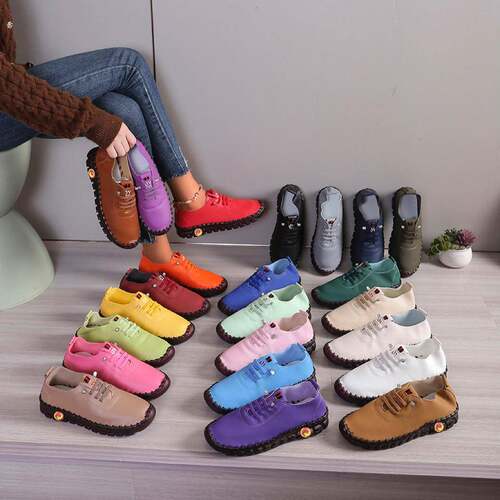 Women's Solid Color Casual Sneakers Slip On Lightweight