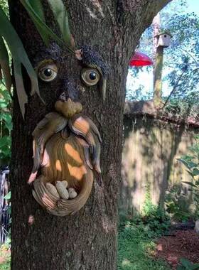Tree Face Bird Feeder Outdoor Bird Feeder Unique Outdoor