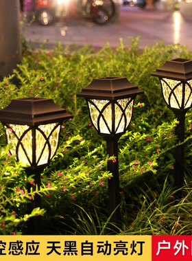 太阳能户外灯庭院草坪地插灯家用花园布置防水院子景观装饰氛围灯