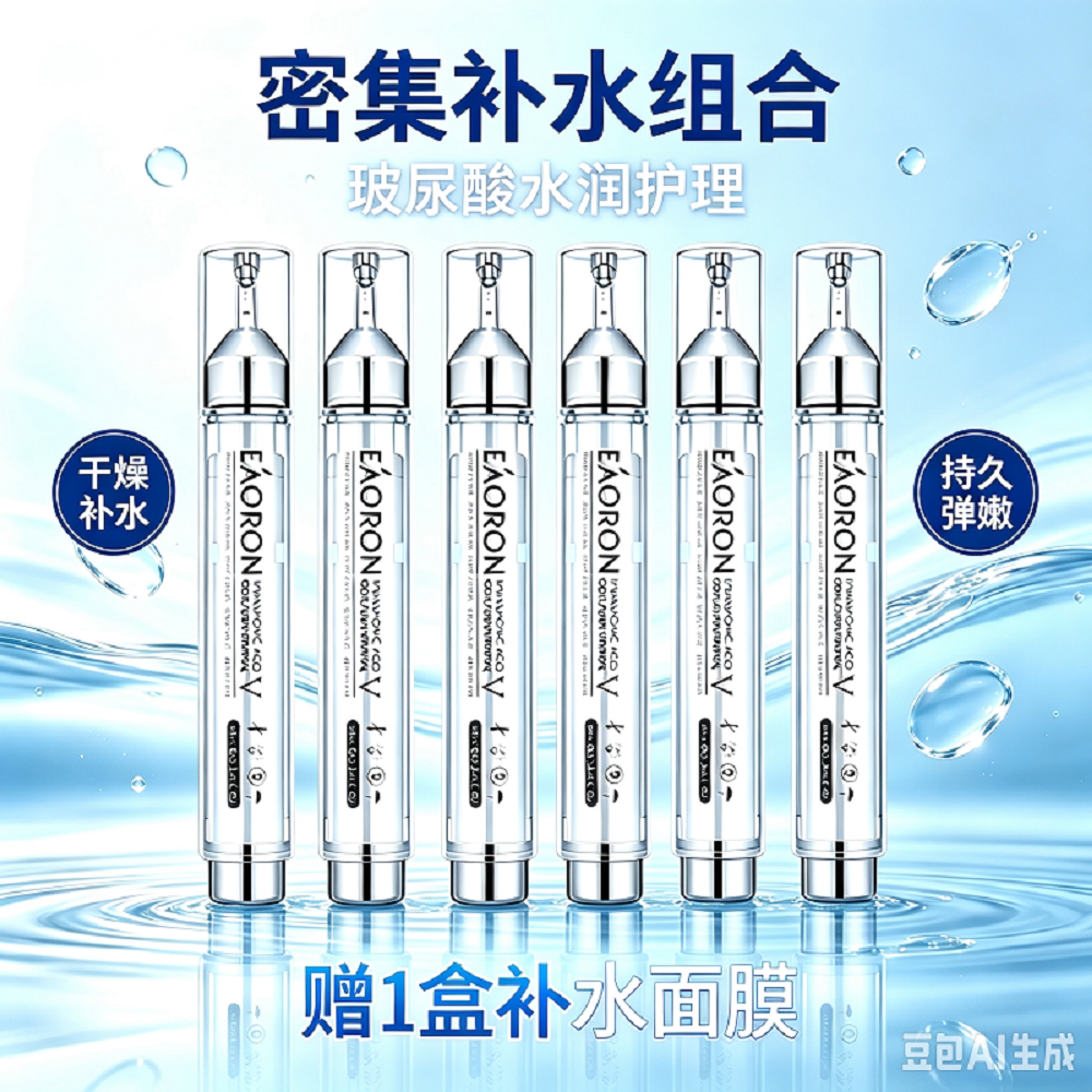 6支澳洲澳容玻尿酸精华补水舒缓