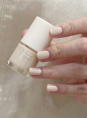 lelmol指甲油白色乳白色奶白色2026新款油性免烤持久不可剥脚趾女