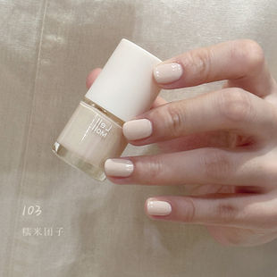 LELMOL指甲油白色乳白色奶白色2025新款 油性免烤持久不可剥脚趾女