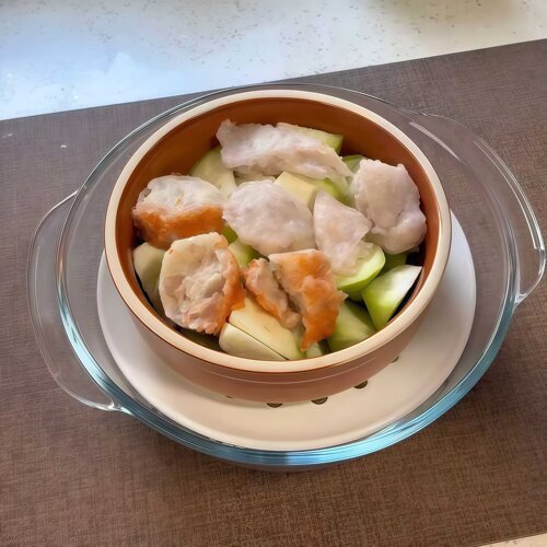 微波炉蒸笼陶瓷蒸盘加热专用细孔食品级沥水盘耐高温蒸鱼蒸包子