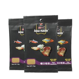 统一饲料小型热带鱼斑马孔雀灯科七彩鱼粮燕子神仙鱼下沉开口增艳