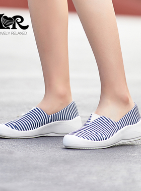 ILR因爱乐诗新款纯色百搭厚底坡跟渔夫鞋超轻软弹一脚蹬懒人鞋