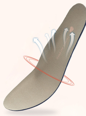ILR因爱乐诗吸湿排汗透气鞋垫3D立体足弓高弹缓震可机洗水洗无毒