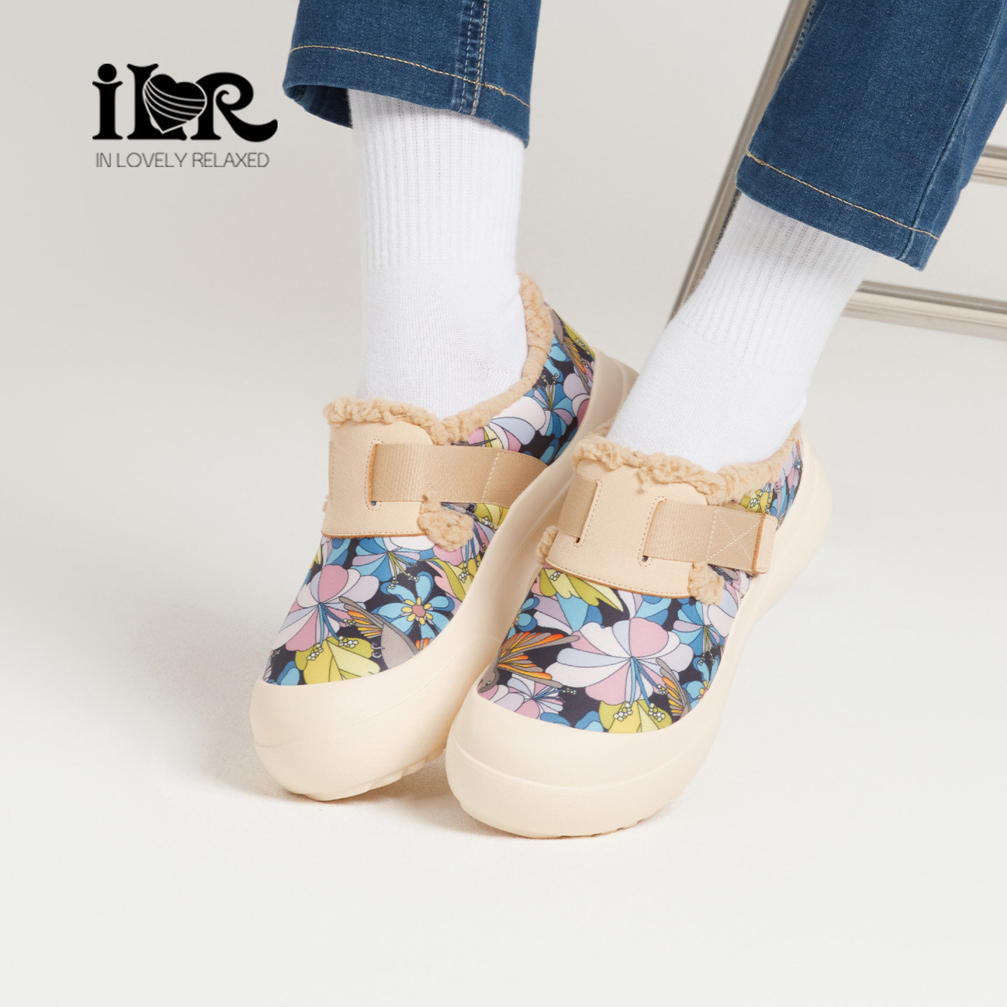 ILR因爱乐诗冬季毛绒厚底勃肯鞋女全包保暖舒适圆头时尚休闲鞋,女鞋,勃肯鞋/软木鞋,淘宝优惠券,粉丝福利购,淘宝优惠卷