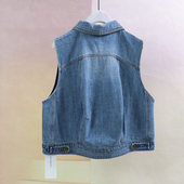 Jane 牛仔马甲背心女外搭CMJ5005 新款 express 简表达25年春季