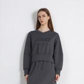 士 Jane CWY5004 新款 卫衣灰色V领女长袖 express 简表达25年春季