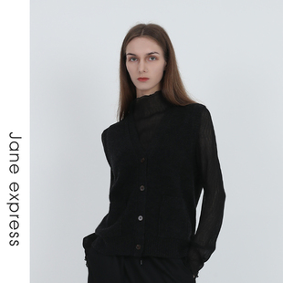 新款 简表达24年冬季 毛织马甲背心QMS41004 express Jane