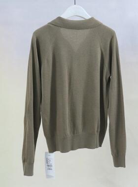 简表达/25年春季新款针织衫翻领开衫休闲百搭QMS41009