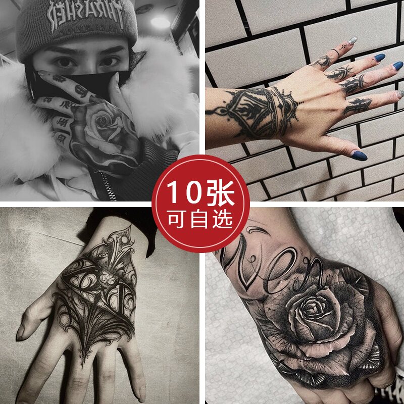 纹身贴黑指价格 纹身贴黑指图片 星期三
