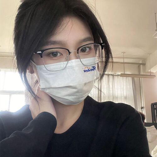 斯文败类眼镜女防蓝光半框配近视