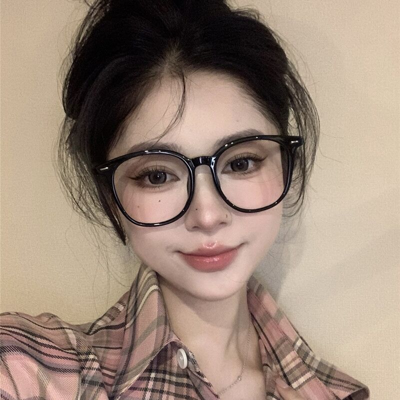 超大框眼镜女近视可配度数眼镜架