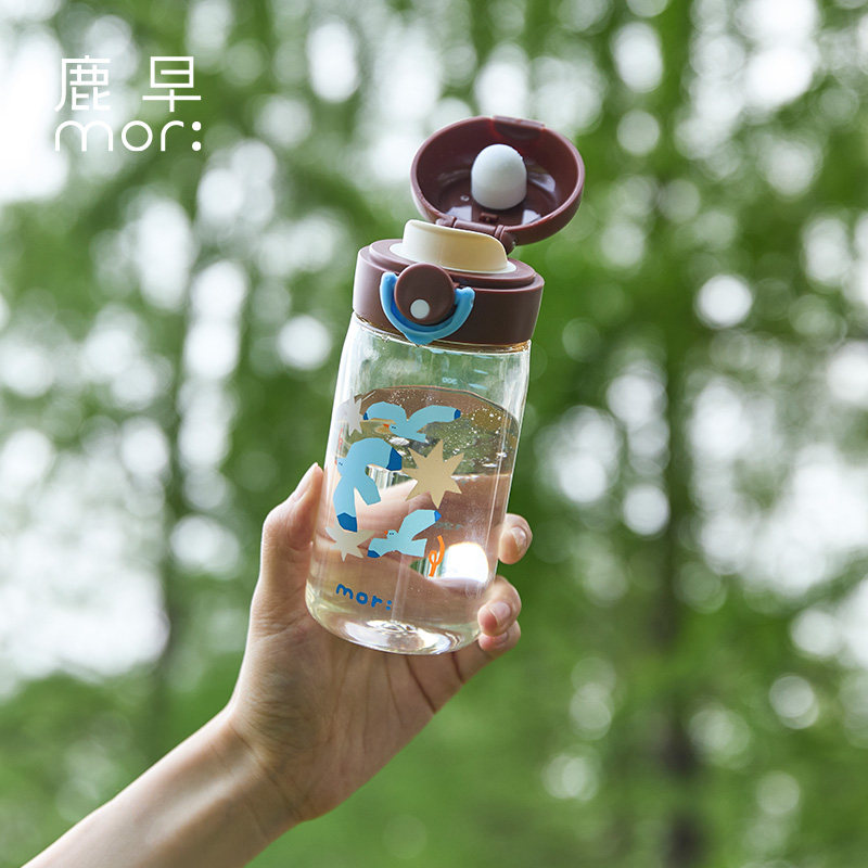 鹿早儿童水杯PPSU吸管杯350ml图片