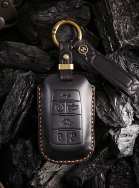 新品复古钥匙套适用于北美车型通用GMC道奇 Ram汽车手工钥匙包扣