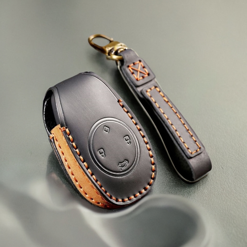 适用于2021款零跑T03钥匙套S01专用C11女纯手工汽车钥匙扣包真皮