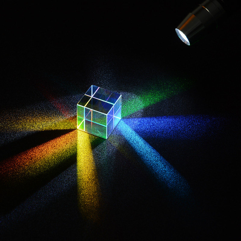 太阳捕手光之立方合色棱镜七彩吊坠项链摆件生日礼物男生女生创意