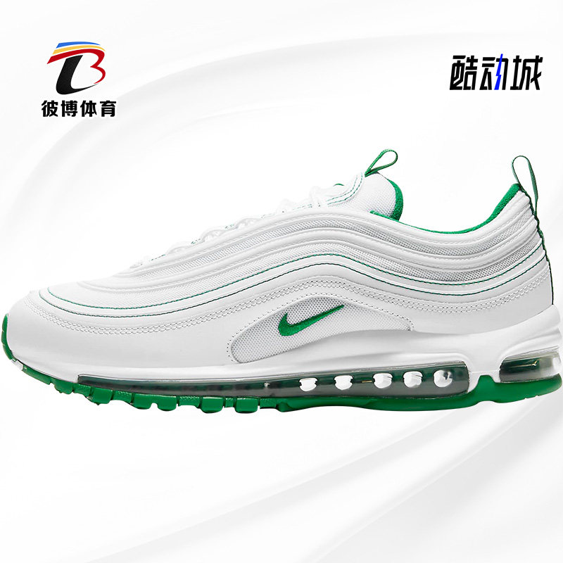 Nike/耐克正品AIR MAX 97 男子绿白子弹休闲运动鞋 DH0271-100