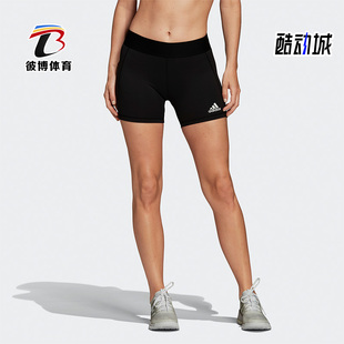 新款 女子排球运动休闲透气短裤 春季 Adidas阿迪达斯正品 FK0993