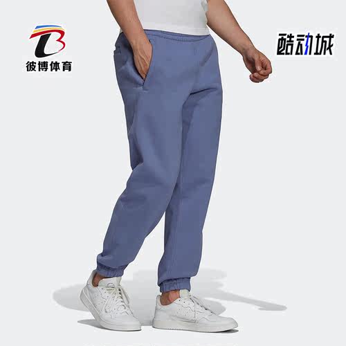 阿迪达斯三叶草男子针织束脚长裤