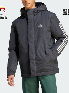 Adidas/阿迪达斯正品冬季新款男子休闲保暖连帽棉服IP2537