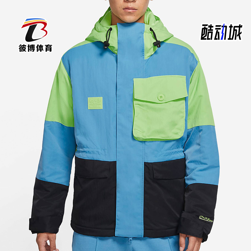 耐克正品男子运动保暖棉服