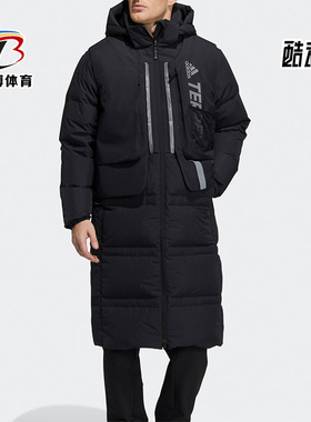 Adidas/阿迪达斯正品户外休闲男女时尚运动抗风保暖羽绒服 H13853