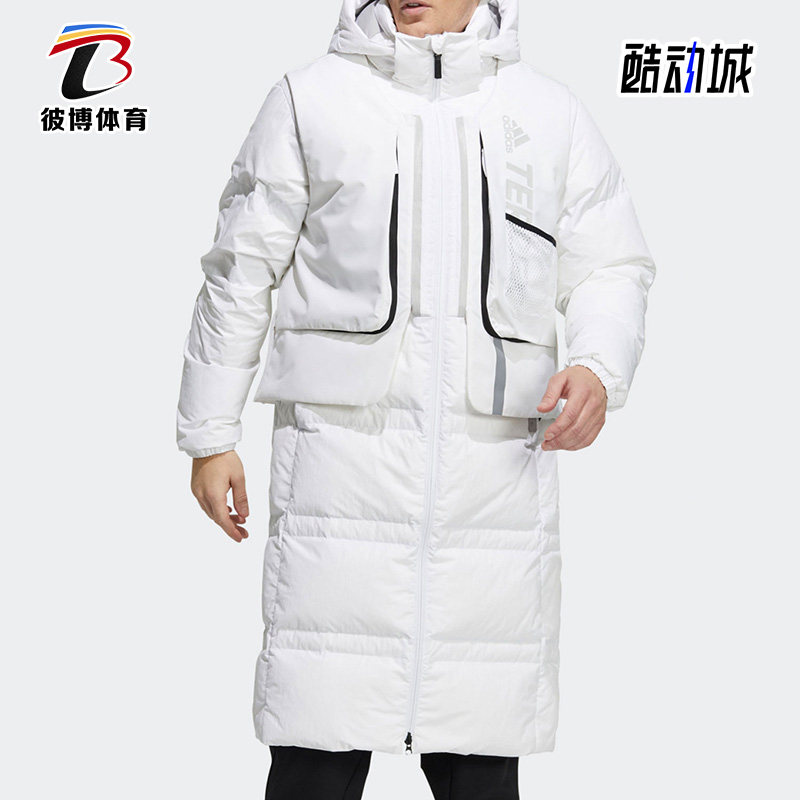 Adidas/阿迪达斯正品休闲男女情侣运动防风户外保暖羽绒服 H13854