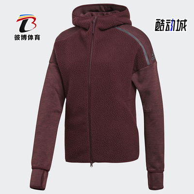 阿迪达斯冬季加绒保暖外套季绒