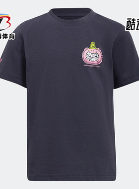 Adidas阿迪达斯正品三叶草Kevin Lyons联名小童运动短袖T恤HF7539