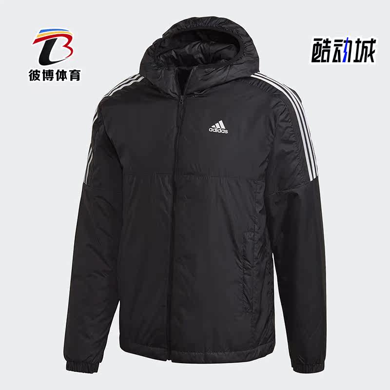 男子连帽运动休闲保暖棉服