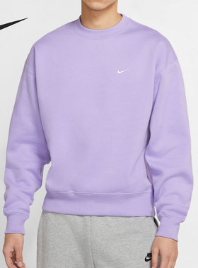 Nike/耐克正品新款刺绣Logo经典休闲圆领套头男子卫衣DA0318-563