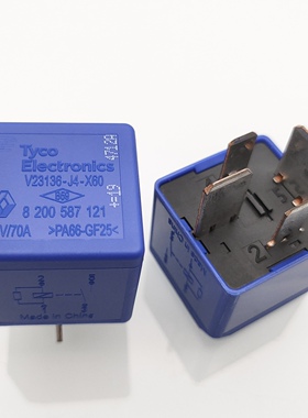 现货V23136-J4-X60 12V70A 原装4脚雷诺车用 8200587121 PA66GF25