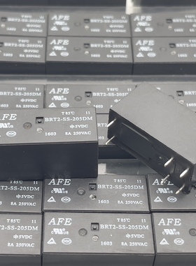 现货全新原装BRT2-SS-205DM 爱福AFE  5VDC 6脚8A 继电器 2组常开