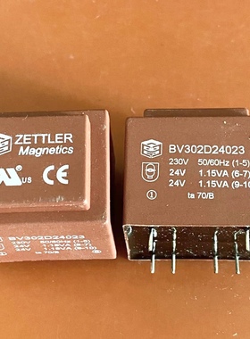 包邮原装 BV302D24023 变压器 ZETTLER 24V 模块6脚 230V 50/60Hz