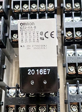 包邮全新原装 G7J-4A-B 12VDC 现货25A30VDC直流继电器 G7J4ADC12
