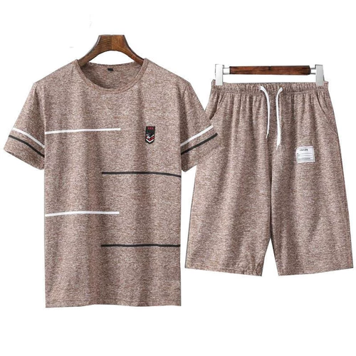 Комплект, мужская футболка, спортивный костюм, короткий рукав