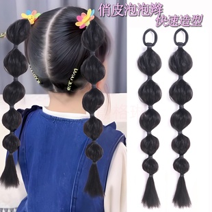 女童灯笼辫假发灯笼假发小辫舞蹈演出女孩糖葫芦发型儿童泡泡辫子