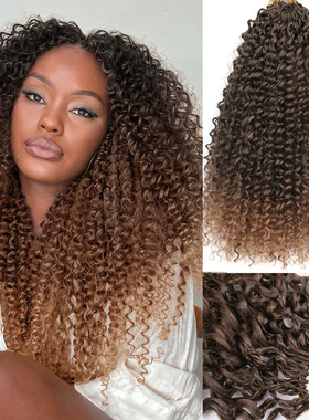 假发脏辫欧美卷发女夏威夷卷2股小曲巴西卷辫curly Crochet Hair