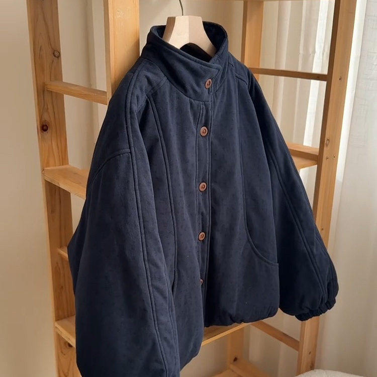 日系文艺立领棉服女冬季高级感宽松显瘦百搭保暖外套通勤复古棉衣,个性定制/设计服务/DIY,棉服工装,淘宝优惠券,粉丝福利购,淘宝优惠卷