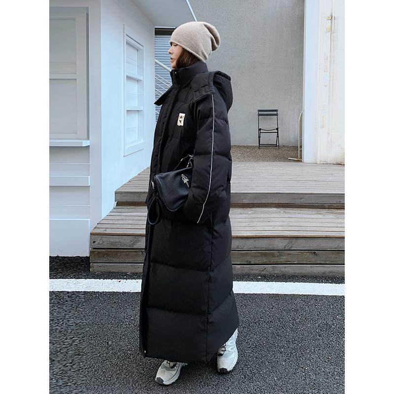 黑色超长款过膝棉服女冬季宽松加厚保暖外套2025新款棉衣大码棉袄,个性定制/设计服务/DIY,棉服工装,淘宝优惠券,粉丝福利购,淘宝优惠卷