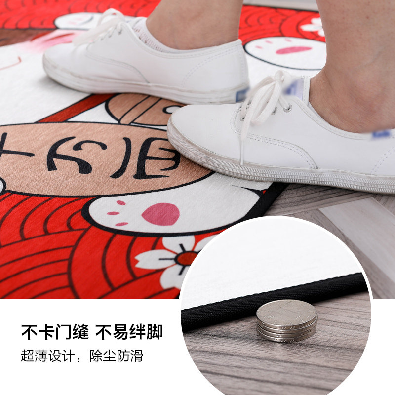 门门口家用竖版招财猫玄关过道地毯脚垫定制日式入户门地垫门垫进|ruв категории домашний ткань, мат - от Buy2taobao.com для оказания профессиональной услуги покупки агента Taobao