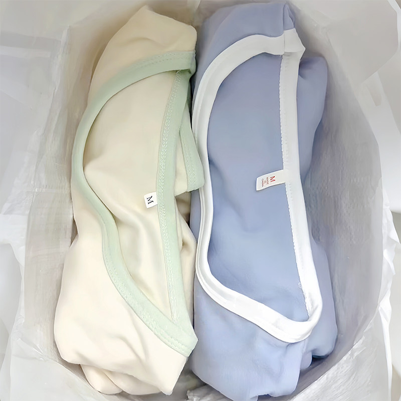 奶油拼色德绒上衣秋衣加厚保暖睡衣单件家居服秋冬季内搭圆领长袖