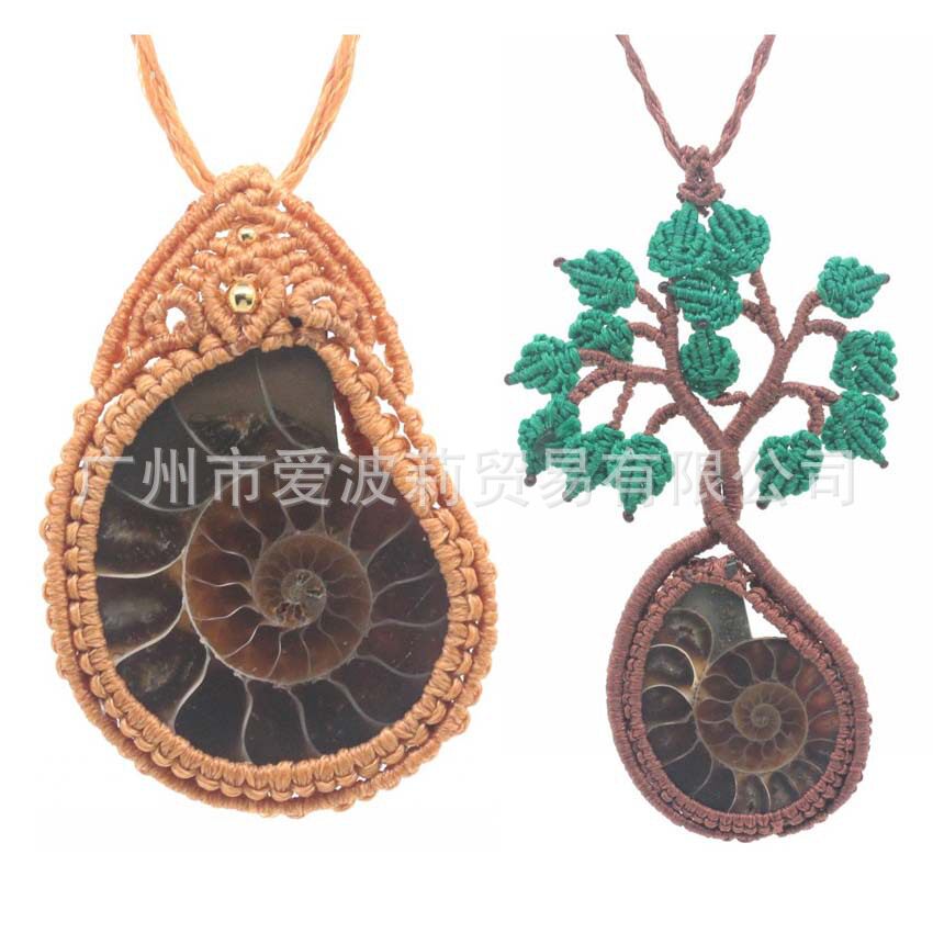 罗悠然林砚同款海螺化石项链