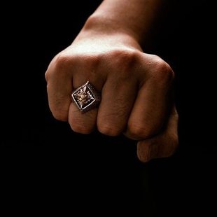 光明会全视之眼戒指共济会兄弟会黑手党徽章关节男生冷门款太阳神