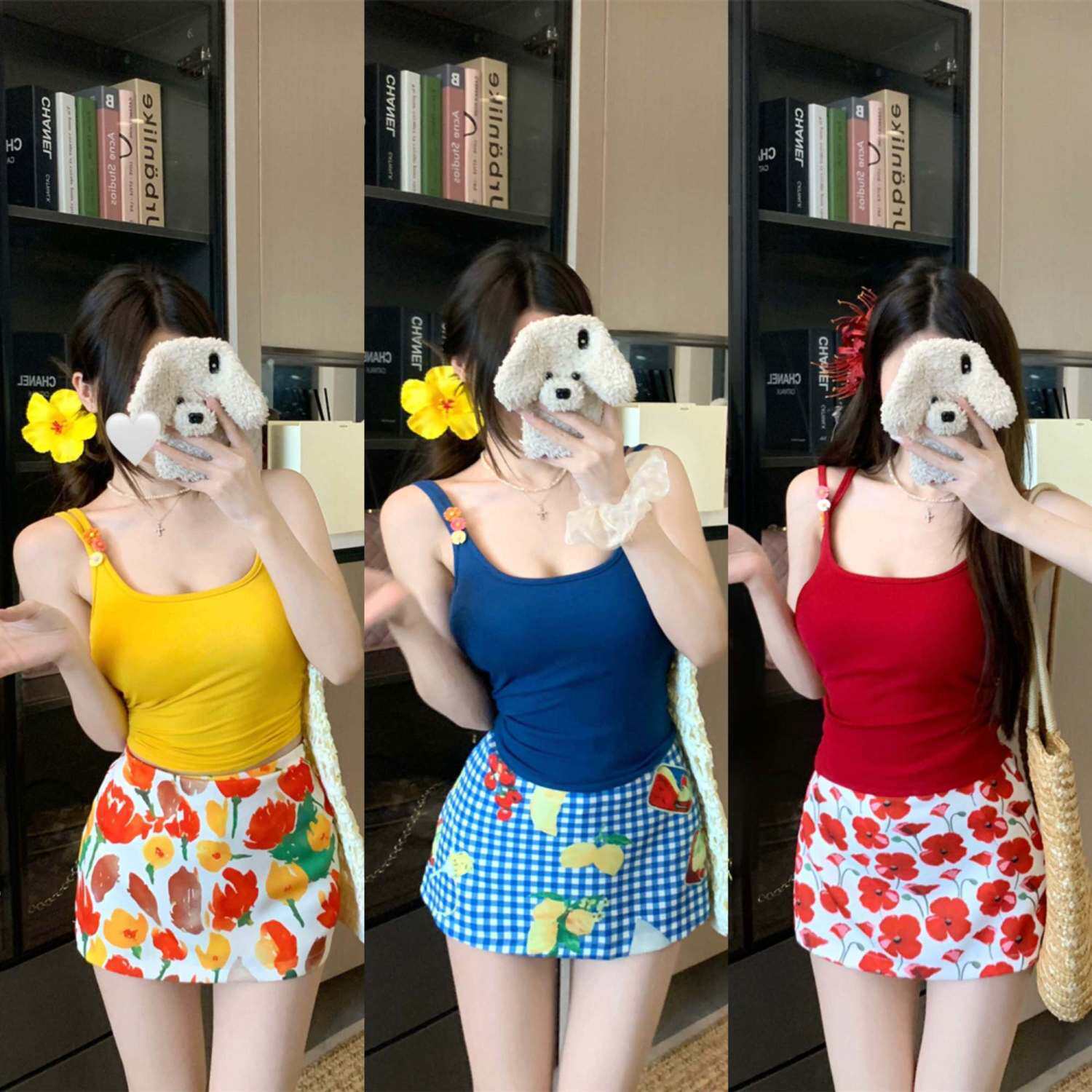 少夫人同款多巴胺比基尼套装