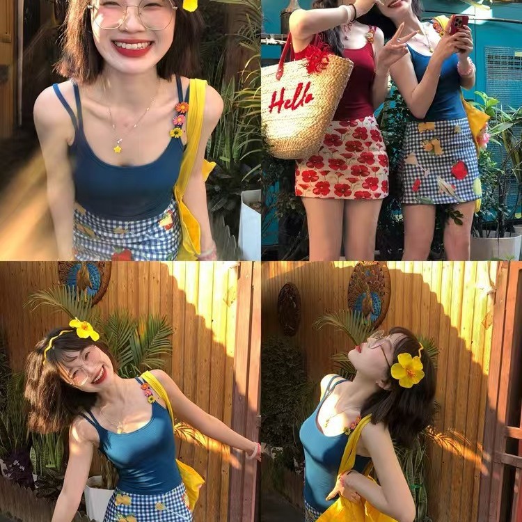 少夫人同款多巴胺甜妹吊带背心