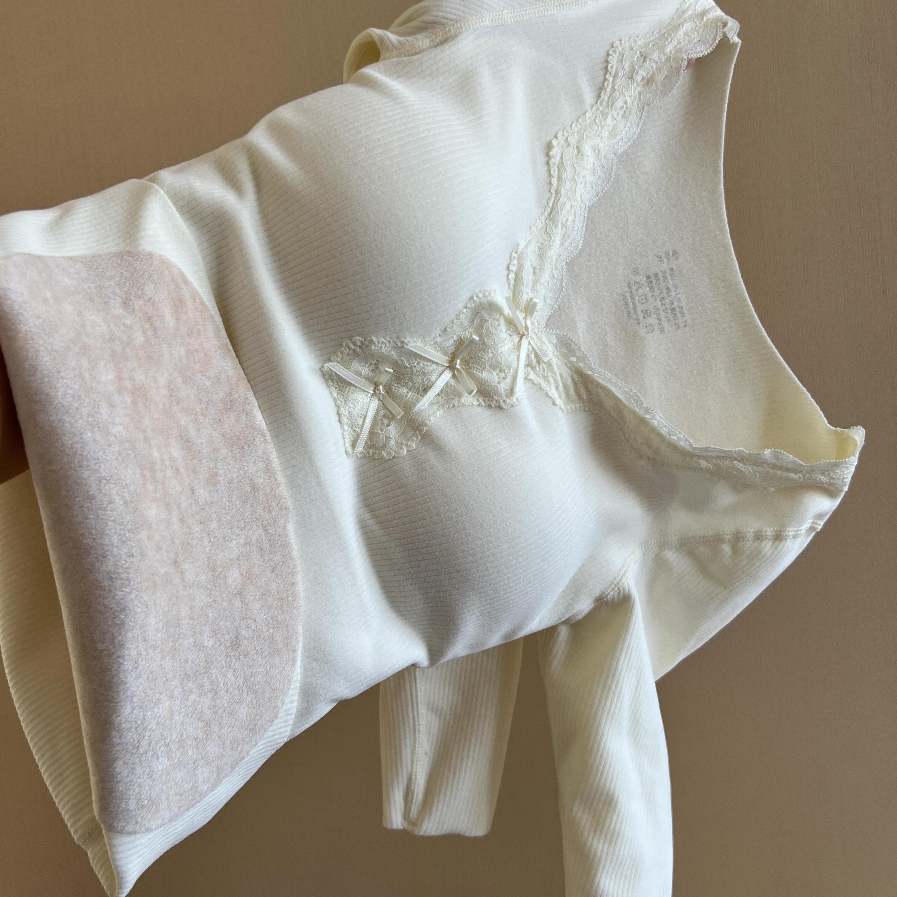 羊绒蚕丝保暖内衣女带胸垫蕾丝花边修身加绒内搭上衣秋衣秋裤套装