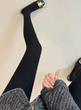 秋冬衣橱bi备款！显瘦百搭黑色打底袜女加绒加厚春秋款连裤袜2025